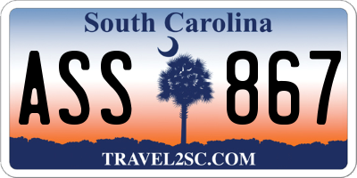 SC license plate ASS867
