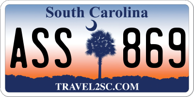 SC license plate ASS869