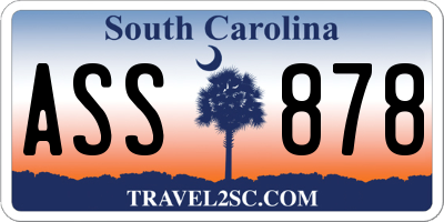SC license plate ASS878