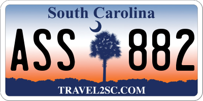 SC license plate ASS882