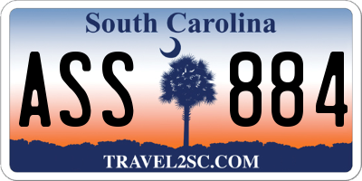 SC license plate ASS884