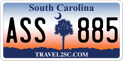 SC license plate ASS885