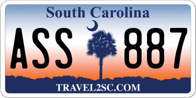 SC license plate ASS887