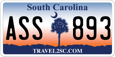 SC license plate ASS893
