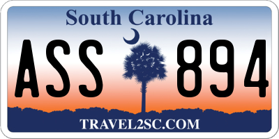 SC license plate ASS894