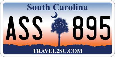 SC license plate ASS895