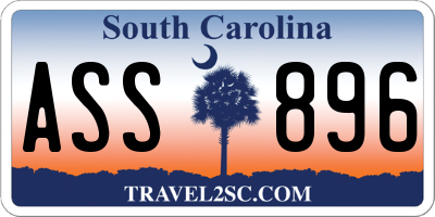 SC license plate ASS896