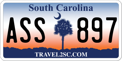SC license plate ASS897