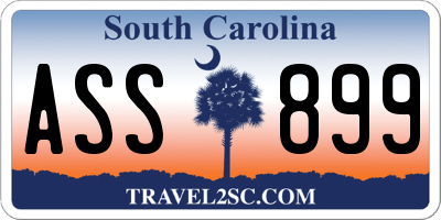 SC license plate ASS899