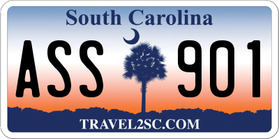 SC license plate ASS901