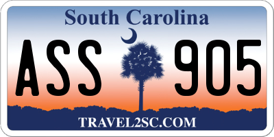 SC license plate ASS905