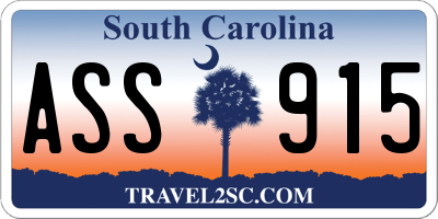 SC license plate ASS915
