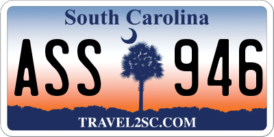 SC license plate ASS946