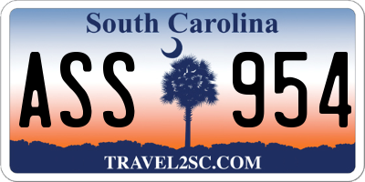 SC license plate ASS954
