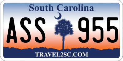 SC license plate ASS955