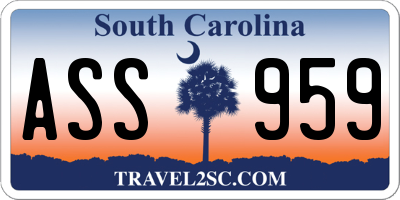 SC license plate ASS959