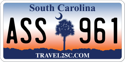 SC license plate ASS961