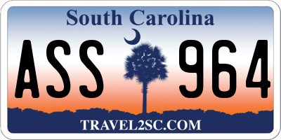 SC license plate ASS964