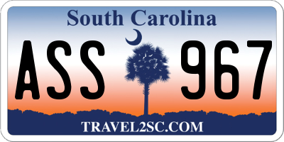 SC license plate ASS967