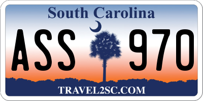 SC license plate ASS970