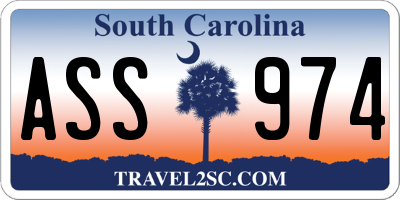 SC license plate ASS974