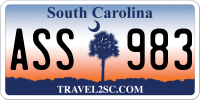 SC license plate ASS983