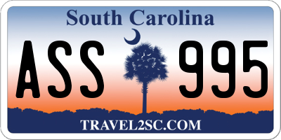 SC license plate ASS995