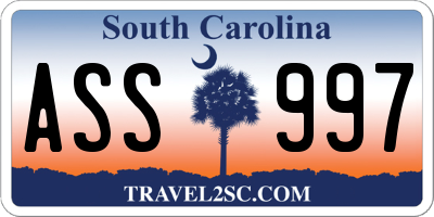 SC license plate ASS997