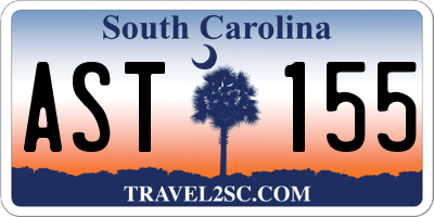 SC license plate AST155