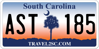 SC license plate AST185