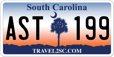 SC license plate AST199