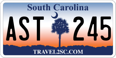SC license plate AST245