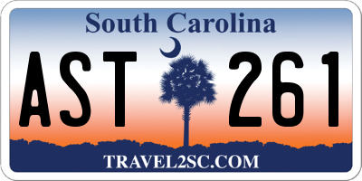 SC license plate AST261