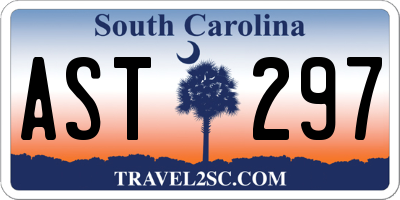 SC license plate AST297