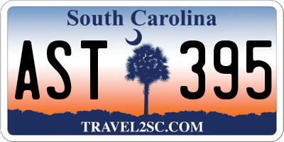 SC license plate AST395