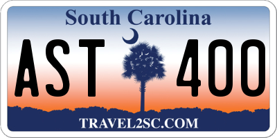 SC license plate AST400