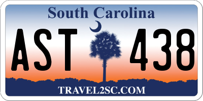 SC license plate AST438