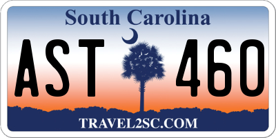 SC license plate AST460