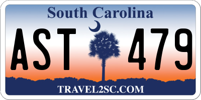 SC license plate AST479