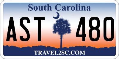 SC license plate AST480