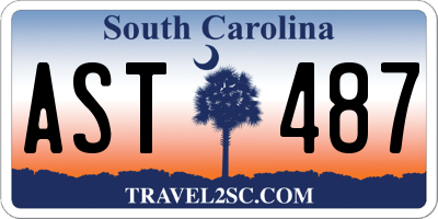 SC license plate AST487