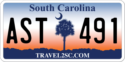 SC license plate AST491