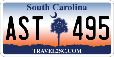 SC license plate AST495