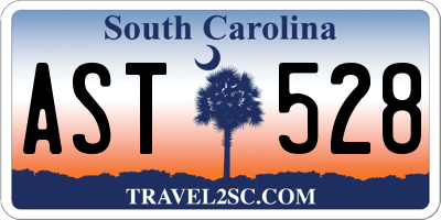 SC license plate AST528