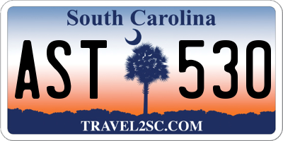 SC license plate AST530