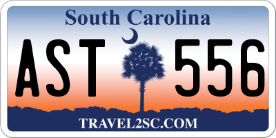 SC license plate AST556