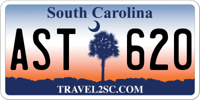 SC license plate AST620