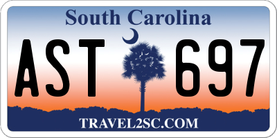 SC license plate AST697