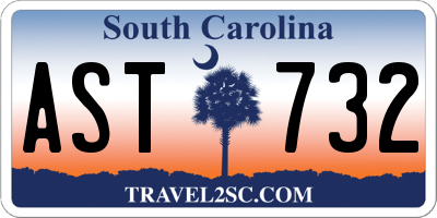 SC license plate AST732