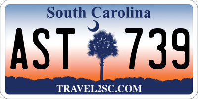 SC license plate AST739